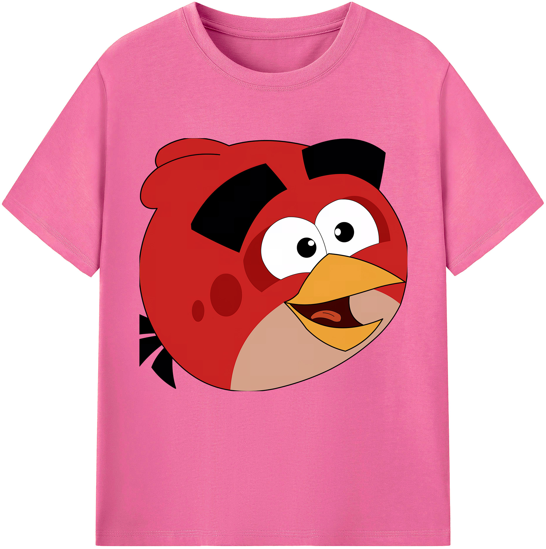 （画像用） Angry Birds アングリーバード レディースカジュアルプリントTシャツ（綿100％）